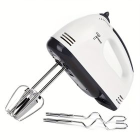 1pc 7 Speeds Electric Hand Mixer; Household Portable Powerful Handheld Electric Mixer; Hand-held Egg Beater; Small Whipping Cream Mixer For Cake; Baki 1pc 7 Speeds Electric Hand Mixer; Household Portable Powerful Handheld Electric Mixer; Hand-held Egg Beater; Small Whipping Cream Mixer For Cake; Baki